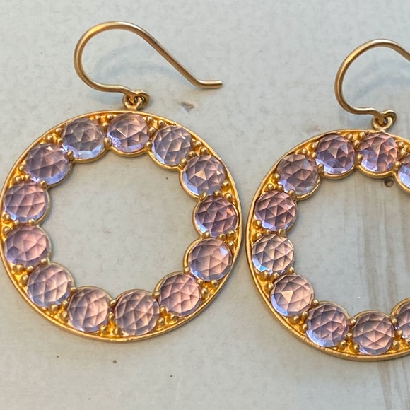Jamie Wolf ~ New York Designer of the Stars!! Jewelry - JAMIE WOLF 18K Yellow Gold Amethyst Earrings NEW